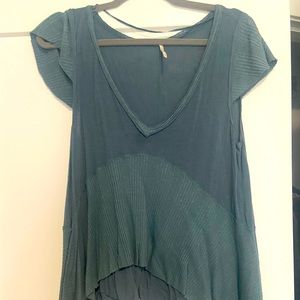 Free people turquoise medium top